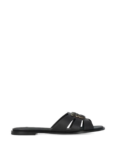 PINKO leather flat sandals - Black - zdjęcie produktu nr 1