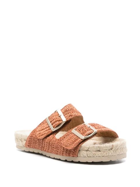 Manebi Yucatan raffia espadrilles - Orange