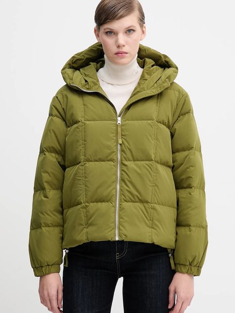 United Colors of Benetton kurtka puchowa kolor zielony zimowa oversize 22T6DN086 - zdjęcie produktu nr 1