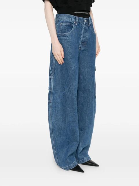 Alexander Wang cotton mid-rise jeans - Blue