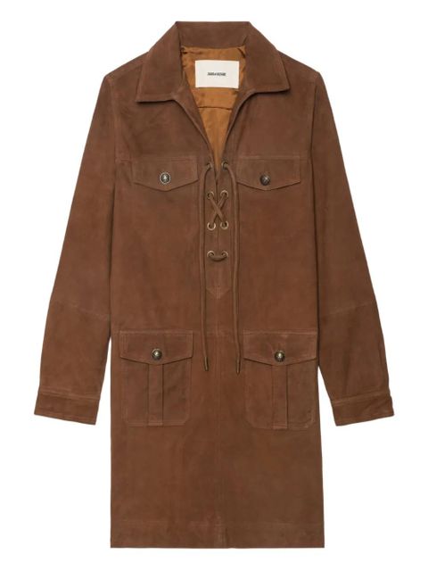Zadig&Voltaire Remacha lace-up mini dress - Brown - zdjęcie produktu nr 1