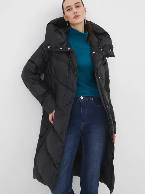 Medicine płaszcz puchowy damski kolor czarny zimowy