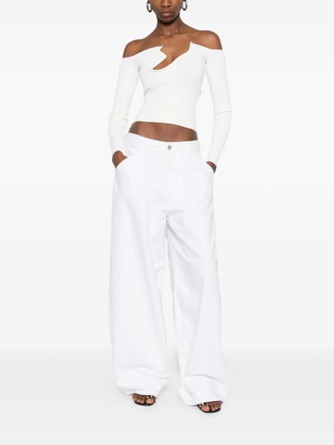 Christopher Esber Odessa long-sleeve top - White - zdjęcie produktu nr 2