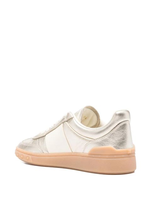 Valentino Garavani studded leather sneakers - Gold