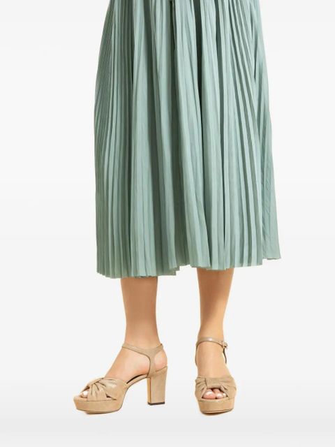 Jimmy Choo Heloise knot platform sandals - Neutrals