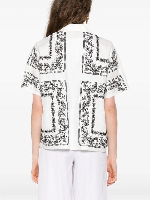 Maje embroidered shirt - White