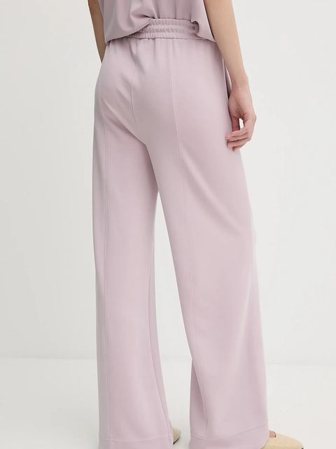 BOSS Orange spodnie dresowe damskie kolor różowy gładkie 50543512