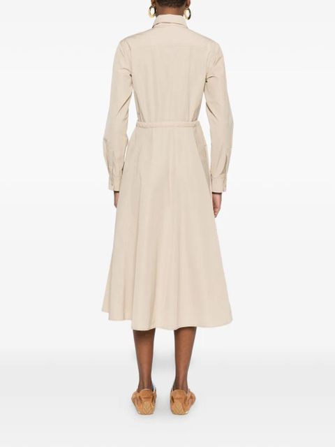 Moncler technical drawstring shirt dress - Neutrals