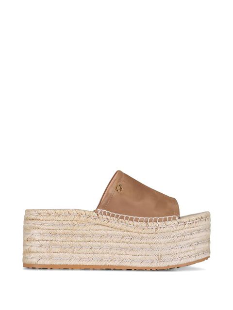 Gianvito Rossi platform heeled espadrilles - Brown - zdjęcie produktu nr 1