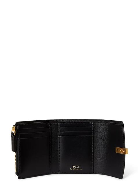 Polo Ralph Lauren portfel skórzany damski kolor czarny 427P04992