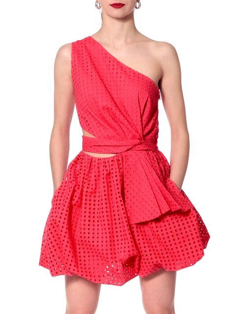 AGGI - Koralowa sukienka bombka Ariana - zdjęcie produktu nr 1