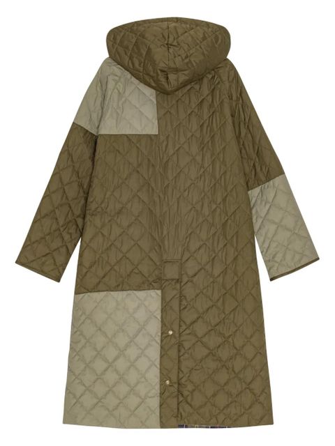 GANNI x Barbour quilted hooded coat - Green - zdjęcie produktu nr 2