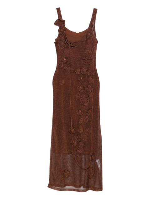 Cult Gaia Pemma knitted maxi dress - Brown