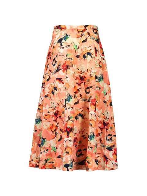 Ulla Johnson Sophea floral midi skirt - Orange - zdjęcie produktu nr 2