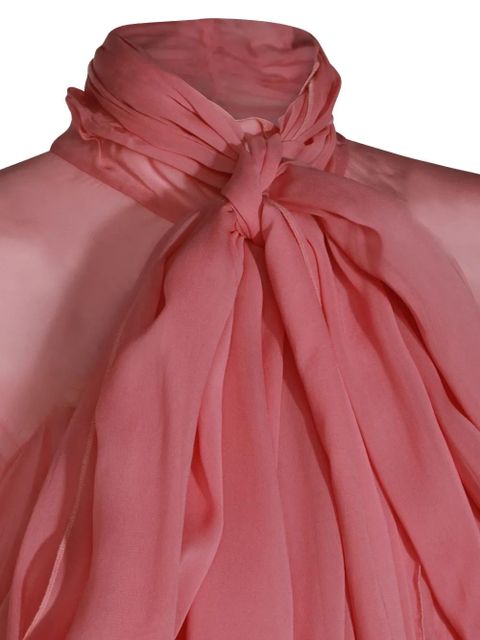 Blumarine ruffled asymmetric blouse - Pink