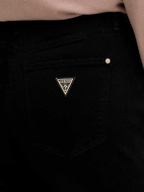 Guess jeansy damskie kolor czarny W5BA96 WFQYB