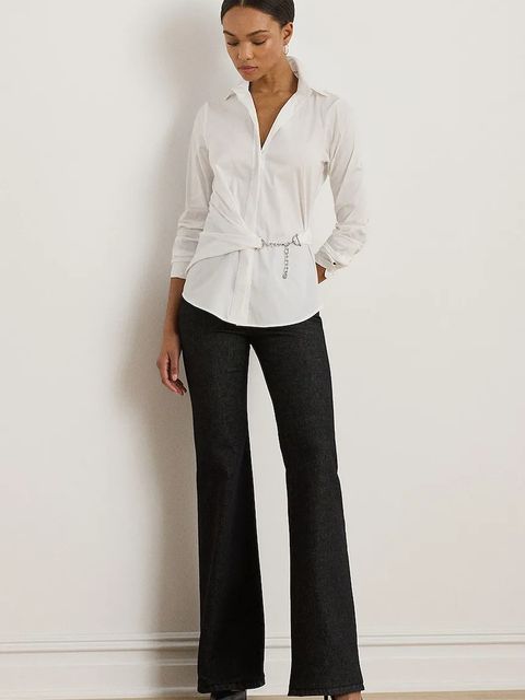 Lauren Ralph Lauren koszula damska kolor biały regular z kołnierzykiem klasycznym 200979866 - zdjęcie produktu nr 2