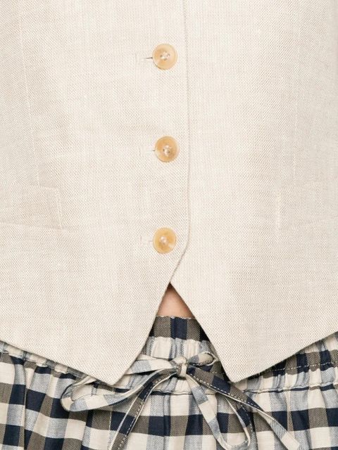 Weekend Max Mara Pace button V-neck gilet - Neutrals