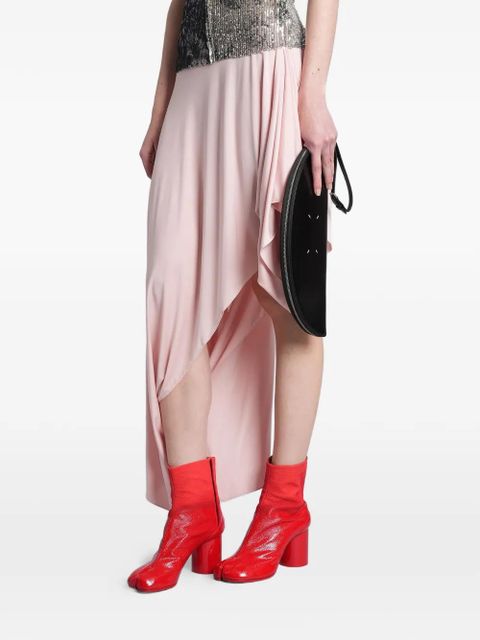 Maison Margiela draped asymmetric skirt - Red