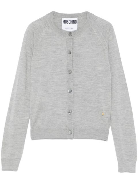 Moschino crew-neck cardigan - Grey - zdjęcie produktu nr 1