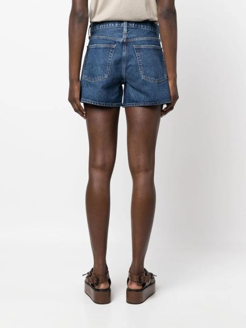 AGOLDE high-waist denim shorts - Blue