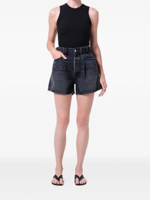 AGOLDE Lyonne high-waisted shorts - Black - zdjęcie produktu nr 2