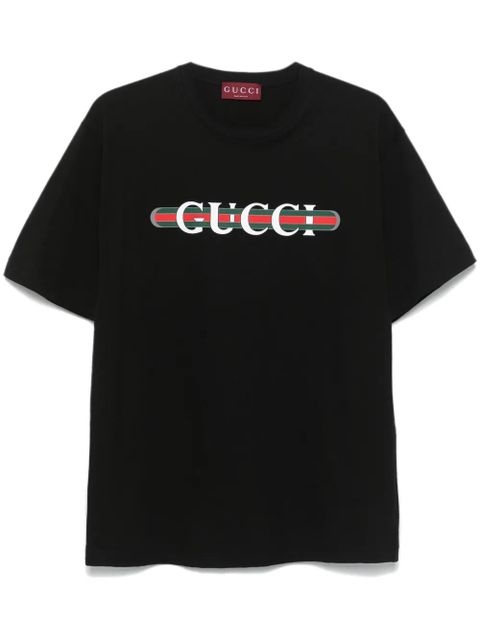 Gucci printed cotton T-shirt - Black - zdjęcie produktu nr 1