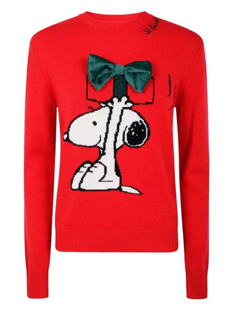 MC2 Saint Barth x Peanuts bow patch sweater - Red - zdjęcie produktu nr 1