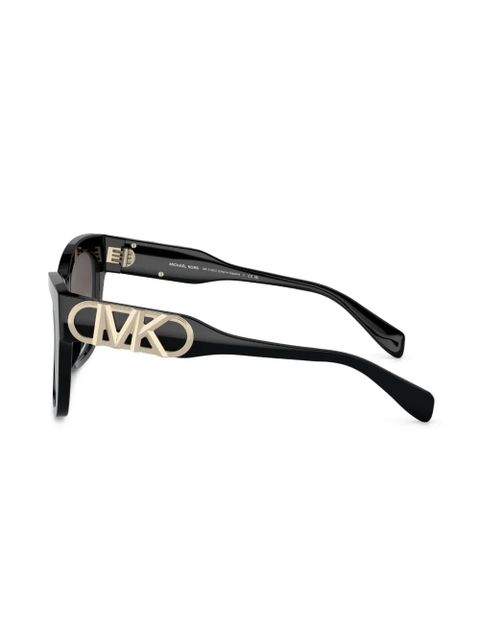 Michael Kors logo-plaque tinted sunglasses - Black