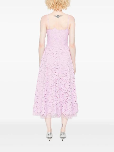 Simkhai floral-lace midi dress - Pink