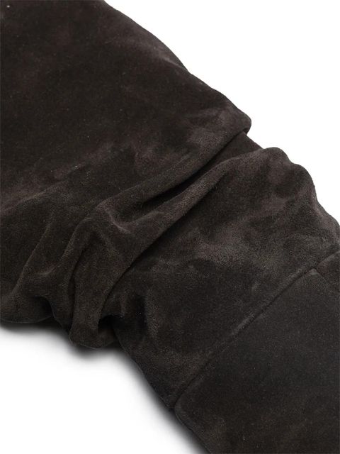 Paris Texas slouchy suede 85mm ankle boots - Black