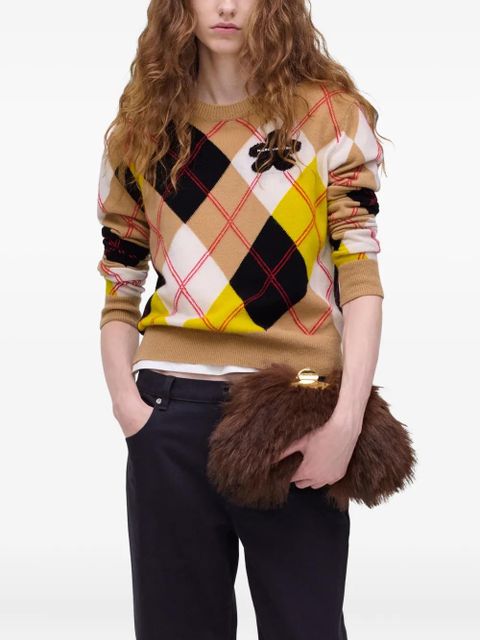 Marc Jacobs small Claw Clip clutch bag - Brown - zdjęcie produktu nr 2