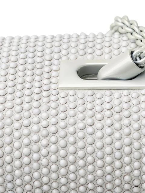 Valentino Garavani studded-embellishment shoulder bag - White