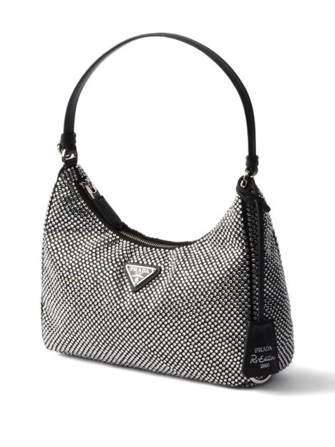 Prada mini Re-Edition shoulder bag - Grey - zdjęcie produktu nr 2