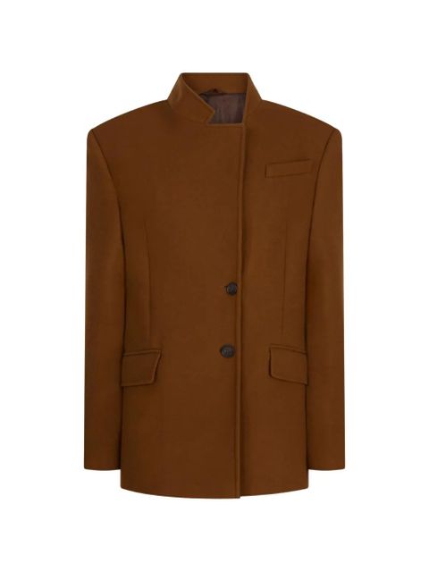 The Attico single-breasted coat - Brown - zdjęcie produktu nr 1