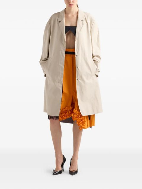 Prada single-breasted coat - Neutrals - zdjęcie produktu nr 2