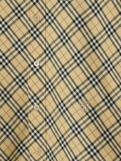 Burberry checked cotton shirt - Neutrals