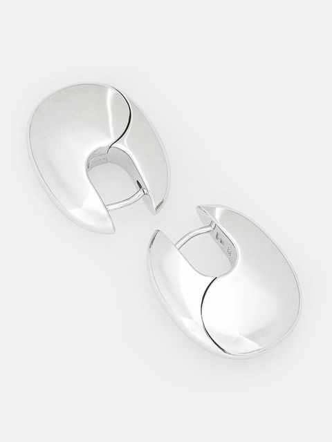 Tom Wood kolczyki srebrne Pebble Hoops Medium V1 - zdjęcie produktu nr 2