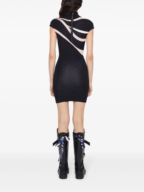 PUCCI Marmo-jacquard mini dress - Black