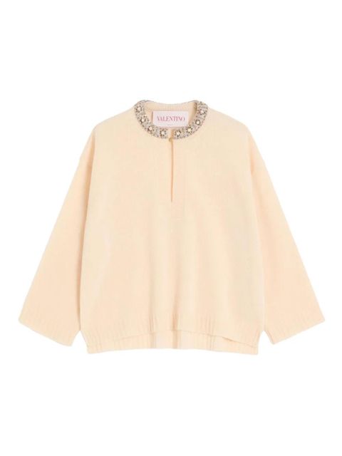 Valentino Garavani embroidered sweater - Neutrals - zdjęcie produktu nr 1