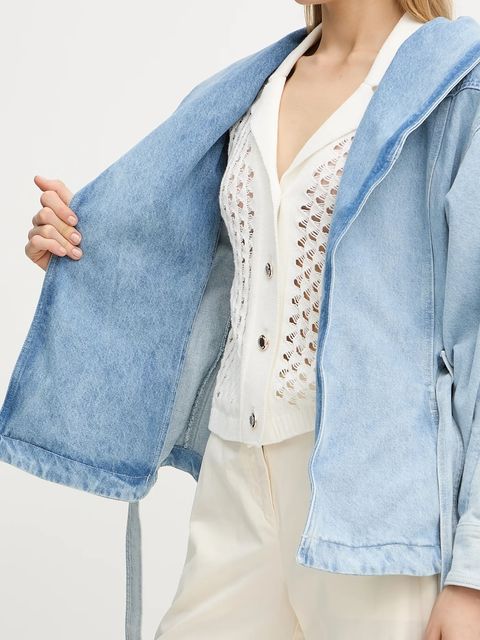 BOSS Orange kurtka jeansowa C_DNM JACKET PANELED przejściowa 50554678