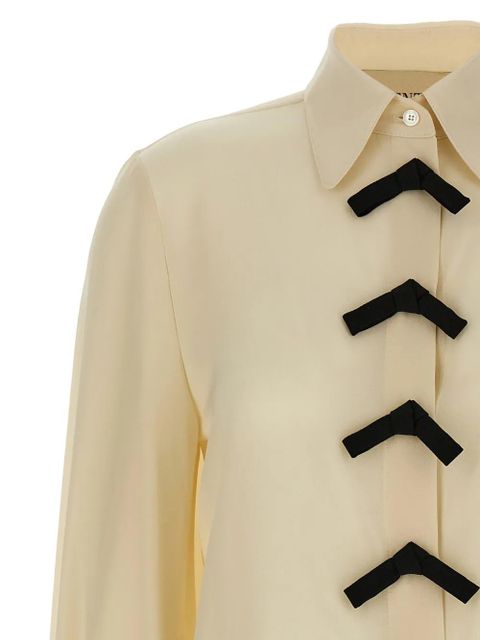 Valentino Garavani bow-detail button-fastening shirt - Neutrals - zdjęcie produktu nr 1