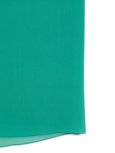 Max Mara green silk scarf - zdjęcie produktu nr 2
