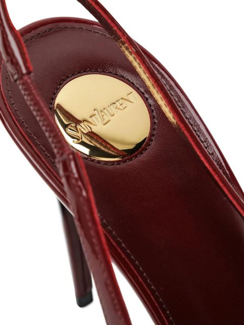 Saint Laurent Guermantes leather slingback pumps - Red