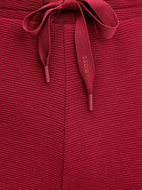 BOSS spodnie lounge kolor bordowy gładkie 50535771