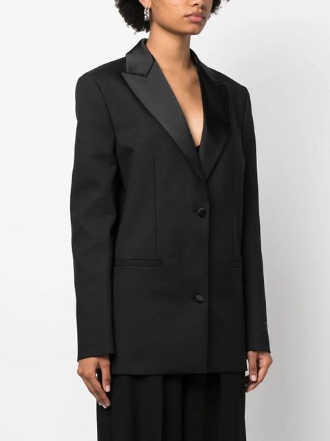 Off-White single-breasted tuxedo blazer - Black