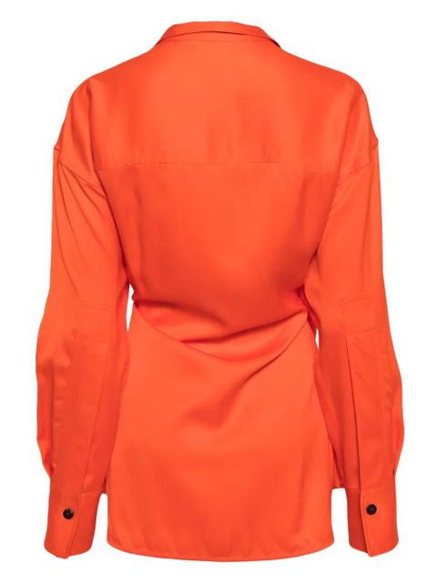Ferragamo wrap-design blouse - Orange - zdjęcie produktu nr 2