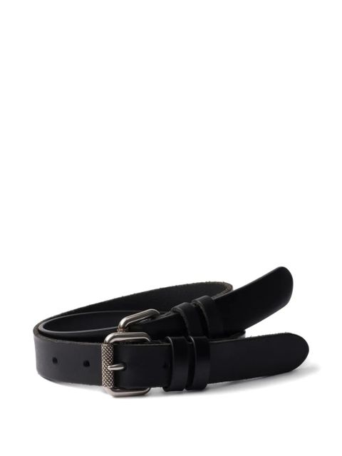 Prada leather belt - Black - zdjęcie produktu nr 1