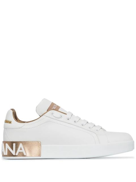 Dolce & Gabbana Portofino leather sneakers - White - zdjęcie produktu nr 1