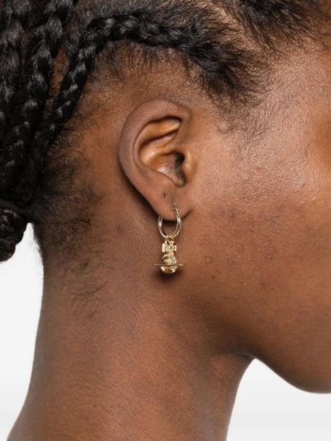 Vivienne Westwood deer-orb hoop earrings - Gold - zdjęcie produktu nr 2